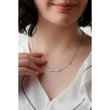 Lieza Jewelry Gümüş Taşlı Isim Kolye