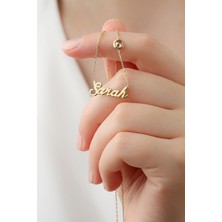 Lieza Jewelry Gümüş Taşlı Isim Kolye