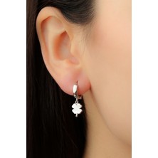 Lieza Jewelry Gümüş Yonca Küpe