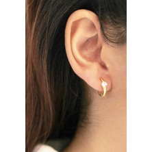 Lieza Jewelry Gümüş Tektaş Küpe