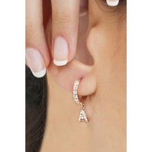 Lieza Jewelry Gümüş Harf Küpe