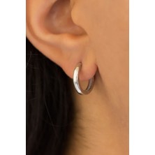 Lieza Jewelry Gümüş Büyük Boy Halka Küpe