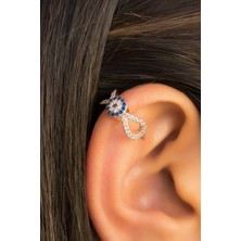 Lieza Jewelry Gümüş Nazar Boncuklu Kıkırdak Küpe