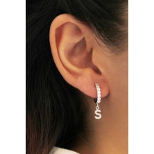 Lieza Jewelry Gümüş Harf Küpe