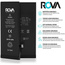 Rova Apple iPhone 8 2210MAH Batarya