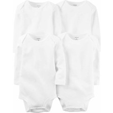 Carter's Layette Bebek 4'lü Beyaz Body - Ls 1L930610