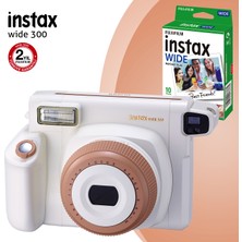 Fujifilm Instax Wide 300 Toffe Beyaz Fotoğraf Makinesi ve 10'lu Film