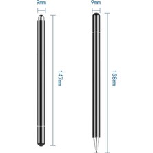 Puluz Puluz Çıkarılabilir Dolum Kapasitif Dokunmatik Ekran Stylus Kalem Siyah  (Yurt Dışından)