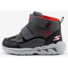 Skechers Magna - Lights Küçük Erkek Çocuk Gri Işıklı Bot 401504N Ccbk