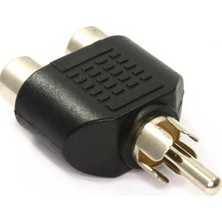 Ata Elektronik 5 Adet 2 Rca Dişi - 1 Rca Audio Erkek Jak Çevirici Dönüştürücü Çoğaltıcı Aparat Jack