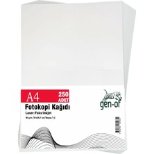 Gen-Of A4 80 G/m² Beyaz Fotokopi Kağıdı 250'li