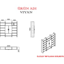 Kalender Dekor Viyan Konsol Kitaplık