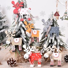 Bdz Mall Ahşap Elk Noel Ağacı Süslemeri (Yurt Dışından)