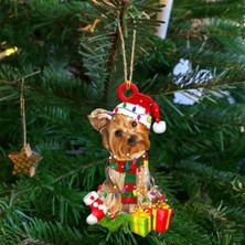 Bdz Mall Noel Kolye Ahşap Köpek Süsleme (Yurt Dışından)