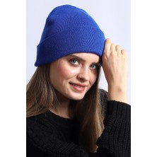 Deafox Katlamalı Mavi Kadın Bere