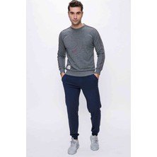 TS Club Sweat Kolu Biyeli Önü Iç Logo Baskılı