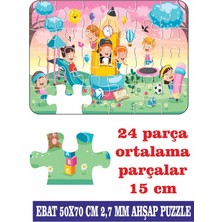 Lipyos Park, Eğlence, Oyun Aktivitesinden Oluşan Dev Parçalı Eğlenceli Puzzle 50 x 70 cm Puzzle