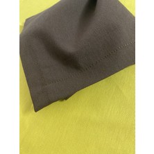 Zeren Home Sıvıya Dayanıklı Servis Peçetesi Kahverengi 35 x 35 & Yüzük