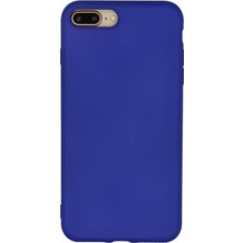 Newface iPhone 7 Plus Kılıf Nano Içi Kadife  Silikon - Lacivert