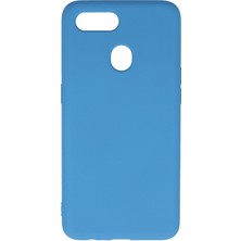 Aqua Aksesuar Oppo A5S Kılıf Lansman Içi Kadife Lüx Tasarım Silikon Kapak - Mavi