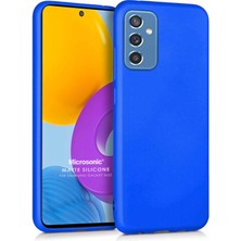 Microsonic Matte Silicone Samsung Galaxy M52 Kılıf Mavi