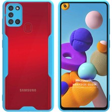 Microsonic Samsung Galaxy A21S Kılıf Paradise Glow Turkuaz