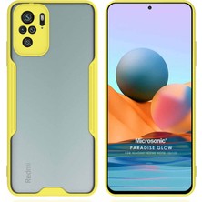 Microsonic Xiaomi Redmi Note 10 Kılıf Paradise Glow Sarı