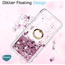 Microsonic Samsung Galaxy A52S Kılıf Glitter Liquid Holder Gümüş