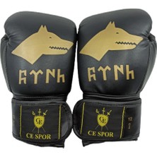 Ce Spor Göktürk Boks ve Kick Boks Eldiveni Siyah