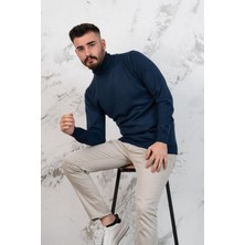 Akçaylar Boğazlı Slimfit Erkek Triko Kazak