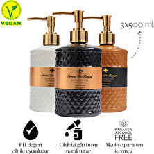 Savon De Royal Luxury Vegan Pearl Sıvı Sabun Karma Paket 3 x 500 ml