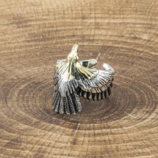 Takıhan 925 Ayar Gümüş Kartal Motifli Kanatlı Yüzük