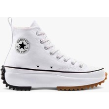 Converse Run Star Hıke Canvas Platform Beyaz Kadın Sneaker 166799C