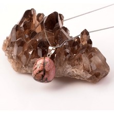 Taş Sandığı Rodonit Taşı Kolye