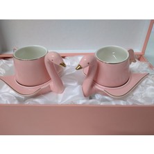 Miraç Fine Porcelain 2 Li Porselen Pudra Kahve Fincanı