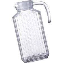 B Baosity Su Sürahisi Sürahi Damlası Servis Servis Carafe Çizgili Kettle 1800ML (Yurt Dışından)