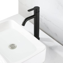 Baosity Paslanmaz Çelik Banyo Bataryası Sıcak ve Soğuk Su Mutfak Siyah Için Vanity (Yurt Dışından)