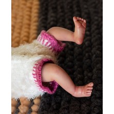Atölye Reborn Tombul Yanaklı Minik Reborn Bebek / Uyuyan Bebek Maria / Kızıl Saçlı El Yapımı Bebek