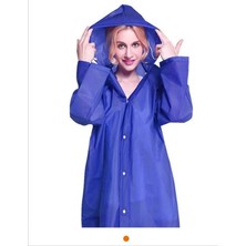 Eleven Markets Eva Pratik Kapüşonlu Mavi Yağmurluk