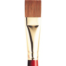 Winsor & Newton : Sceptre Gold : 505 Serisi Uzun Sap Kısa Yassı Fırça No : 18