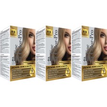 Alix 50ML Kit Saç Boyası 9.0 Sarı (3 Lü Set)