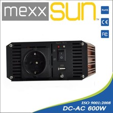 Mexxsun 12 V Volt 600 Watt Tam Sinüs Inverter Mexxsun