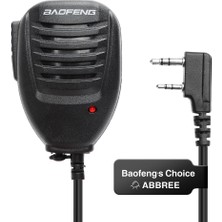 Baofeng Taşınabilir Ptt El Hoparlörü Mic Iki Yönlü Telsiz Hoparlör Mikrofon Walkie Talkie Uv 5r BF888S Uv 82