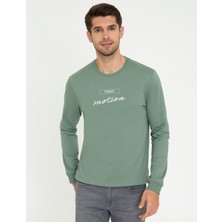 Pierre Cardin Erkek Yeşil Sweatshirt 50249355-VR054