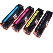 Toner Ofisi Hp CE320A  Muadil Toner 4'lü Set 128A
