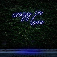 Honey Concept Crazy In Love Neon Duvar Yazısı Dekoratif Duvar Aydinlatmasi Gece Lambası