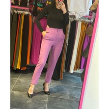 Butik Ponçik Zara Model Lila Atlas Kumaş Pantolon