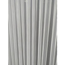 Tül Shop Tül Perde Çizgili Sade Spor Ütü Istemez Kaliteli Tül Perde 1 X 2.5 Orta Pileli