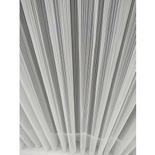 Tül Shop Tül Perde Çizgili Sade Spor Ütü Istemez Kaliteli Tül Perde 1 X 2.5 Orta Pileli
