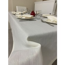 Zeren Home Simli Masa Örtüsü Bej